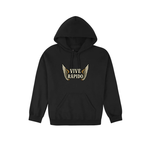 Black front flat lay