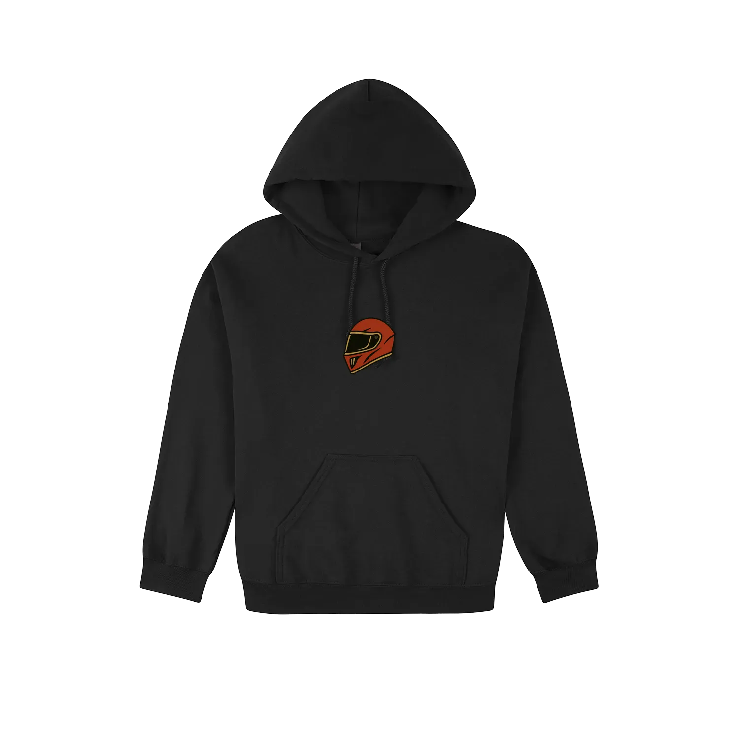 Black front flat lay