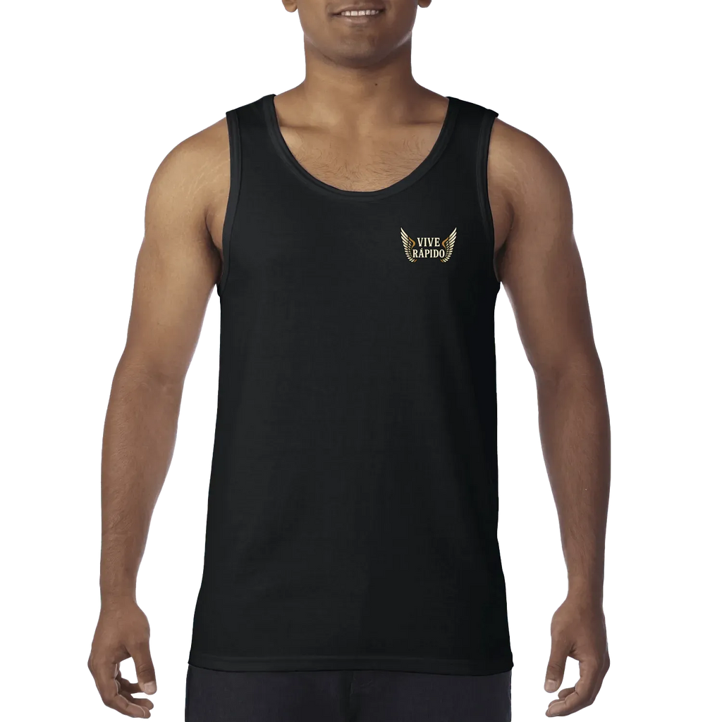 Black front flat lay